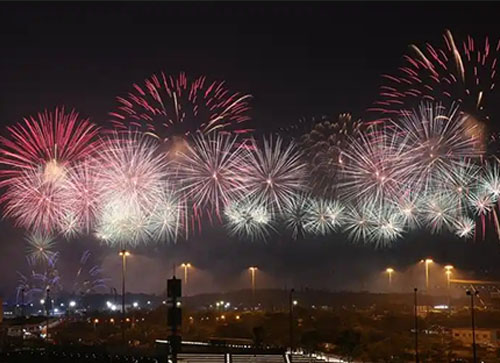 浦北县焰火晚会